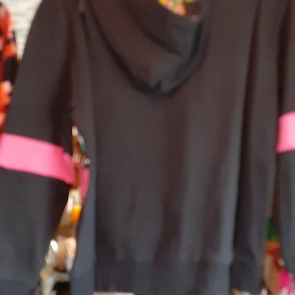 CUSTO BARCELONA BLACK SWEATSHIRT WITH UNIQUE SUN PRINT HOODIE WOMANS LARGE - Picture 5 of 6